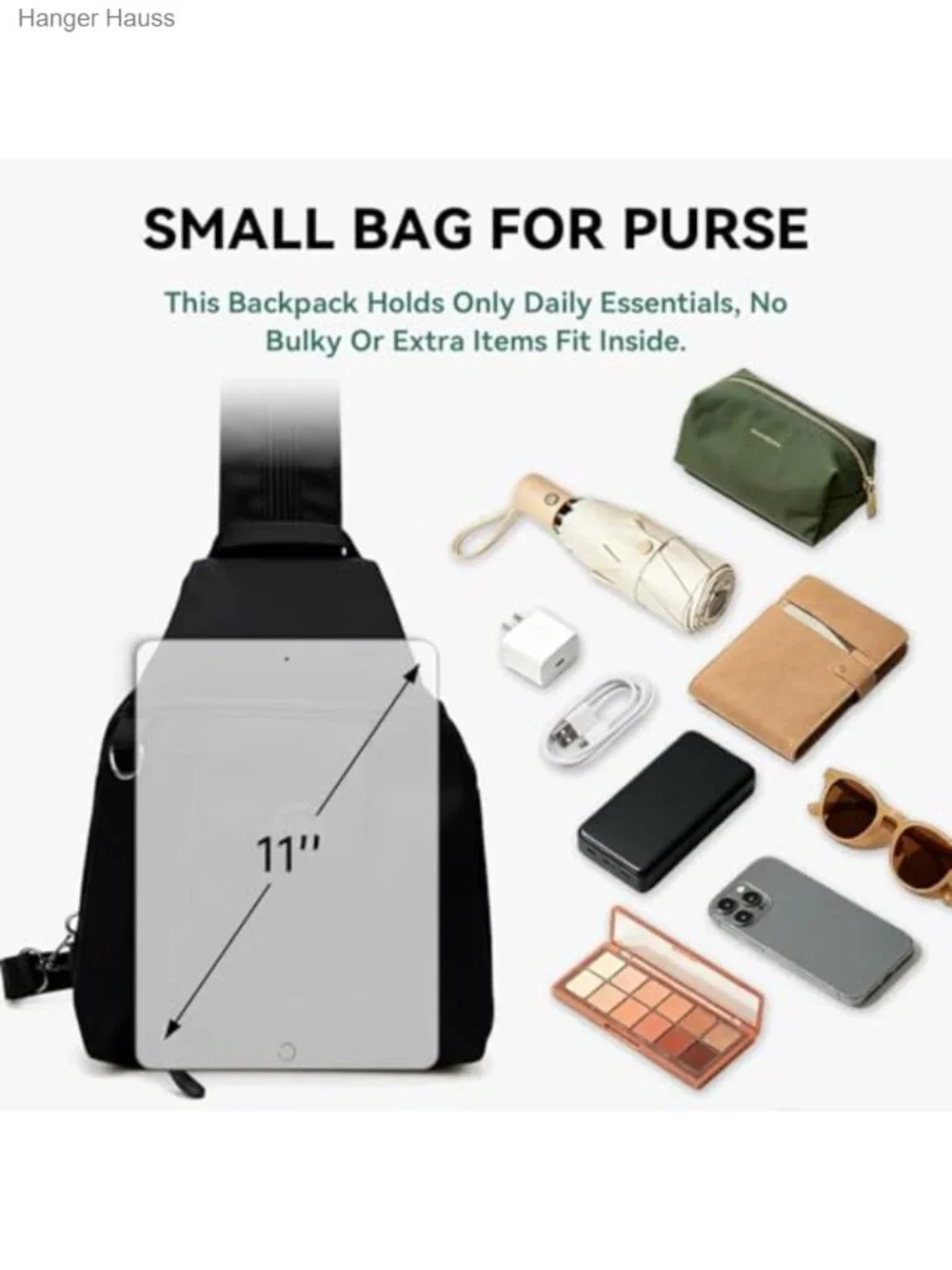 Water-Resistant Oxford Anti Theft Convertible Backpack Crossbody 3-in-1 Travel